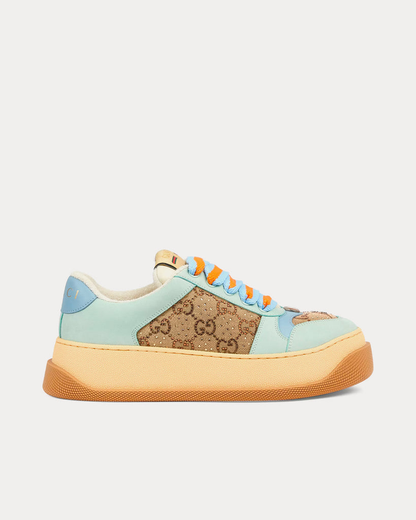 Gucci Leather Colorblock Pattern Sneakers - Yellow Sneakers, Shoes -  GUC1462725 | The RealReal